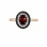 "Femme Fatale" garnet ring made of 14kt rose gold. View 2