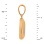 Drop Shaped Pendant Featuring 15 Diamonds: Height 16mm