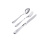 English Style Silver Table Flatware (Set of 3). Hypoallergenic 830/999 Silver, Stainless Steel