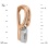 Daydream Pendant in 2-tone Gold with 6 Diamonds. Tested 585 (14K) Rose and White Gold. View 3