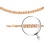 Nonna-link Solid Chain, Width 3.8mm. Certified 585 (14kt) Rose Gold, Diamond Cuts