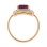 Noble Rhodolite Garnet and Diamond Ring: Angle 4