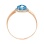 Fancy Cut Blue Topaz Ring. View 3