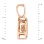 585 rose gold fluttering diamond circle pendant. View 3