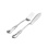 French Style Silver Fish Fork and Knife. Hypoallergenic Antimicrobial 830/999 Silver