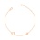 Two Decorative Stars Gold Bracelet - View 2