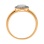 Ring with Champagne Diamonds and White Diamonds - Angle 4