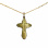 Eternal Life Orthodox Cross Pendant. Certified 585 (14kt) Rose Gold