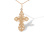 Openwork Russian Cross - St. Olga Orthodox Cross. Certified 585 (14kt) Rose Gold