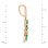 Emerald and Diamond "Tree Branch" 14kt Rose Gold Pendant. View 3