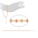 Bracelet of 30 Diamond-cut Golden Beads. Adjustable 16.5 to 21cm, Tested 14kt Rose Gold