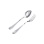 English Style Silver Table Spoon and Fork. Hypoallergenic Antimicrobial 830/999 Silver
