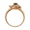 Smoky Quartz and Diamond Galaxy Ring in 585 Rose Gold - Angle 4
