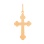 Diamond Orthodox Cross 'Virgin Mary's Tear' for Her or Him. Angle 4