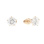 Ear studs with CZ solitaires