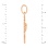 Height of Orthodox Gold Trefoil Crucifix