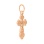 Orthodox Gold Trefoil Crucifix - Angle 2