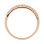 Flirty Diamond Ring with Beaded Edges of Hypoallergenic 585 Rose Gold - Angle 4