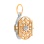 Virgin Hodegetria Golden Locket. Tested 585 (14K) Rose and White Gold. View 3