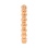 Hypoallergenic 585 Rose Gold 'Links and Beads' Ring with a Full-cut Diamond - Angle 4