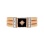 Black Onyx Rose Gold Signet for Men. 585 (14kt) Rose Gold, Rhodium Detailing. View 2