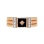 Black Onyx Rose Gold Signet for Men. 585 (14kt) Rose Gold, Rhodium Detailing. View 2