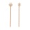 CZ Rose Gold Flower Chain Earrings. View 2