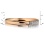 Width of Diamond Sash Ring of Hypoallergenic 585 (14K) Rose Gold