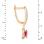 Teardrop Ruby and Diamond Earrings. View 2