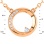 Celestial Motif Diamond Necklace in Rose Gold. Adjustable, 45cm - 50cm. 14kt (585) Rose Gold. View 2