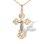 Orthodox Crucifix - Body Russian-style Cross. Certified 585 (14kt) Rose and White Gold