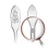 Handle of kids flatware with 830 silver hallmark