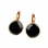 Bezel-set Black Onyx Earrings