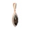Marquise-shaped Rauh-Topaz Pendant. Certified 585 (14kt) Rose Gold, Rhodium Detailing. View 2