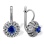 Oriental Motif Sapphire and Diamond Earrings. 585 White Gold. The Art of Seduction Series