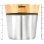 Whiskey Silver Tumbler. Height 65mm