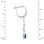 Art Deco Style Sapphire Chandelier Earring Scale