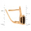 Legacy Smoky Quartz Leverback Earrings. Hypoallergenic Cadmium-free 585 (14K) Rose Gold. View 2
