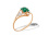 Green Onyx Rose Gold Ring