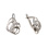 Swarovski CZ White Gold Earrings