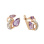 Pear-shaped Amethyst Gold Earrings