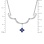 Sapphire and Diamond White Gold Convertible Necklace. view 3