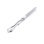 French-style Table Knife for Kids and Teens. 830 Silver, 999 Silver Coating, Stainless Steel