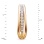 Graduated Diamond English Lock Earrings. Hypoallergenic Cadmium-free 585 (14K) Rose Gold. View 2