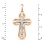 Reverse of the Diamond Crucifix Pendant 'The Spirit of The God'