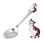 Toddler Silver Spoon with a Brown Calico Cat. Hypoallergenic 925/999 Silver, Hot Enamel