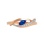 Marquise Sapphire and Diamond Rose Gold Ring. View 2