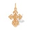 Orthodox Passion Cross. Certified 585 (14kt) Rose Gold