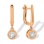 Diamond Leverback Earrings