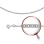 Double Rombo-link Solid Chain, Width 1.8mm. Hypoallergenic Certified 925 Silver, Rhodium